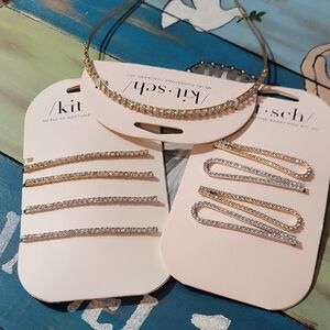 Kitsch Gold and Silver Rhinestone Hair Set